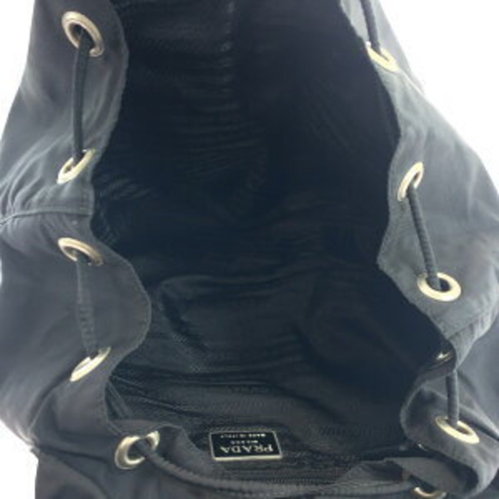 Prada Black Tessuto Triangular Backpack Nylon - image 8
